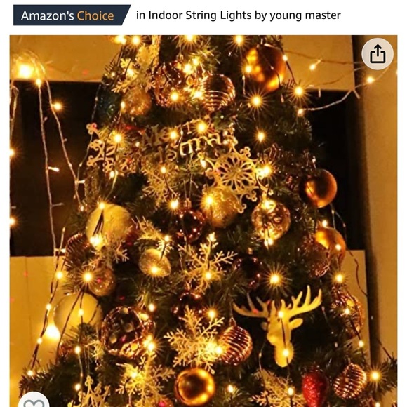 Christmas Decorations Tree Lights with Ring, 280 LEDs - Picture 4 of 5